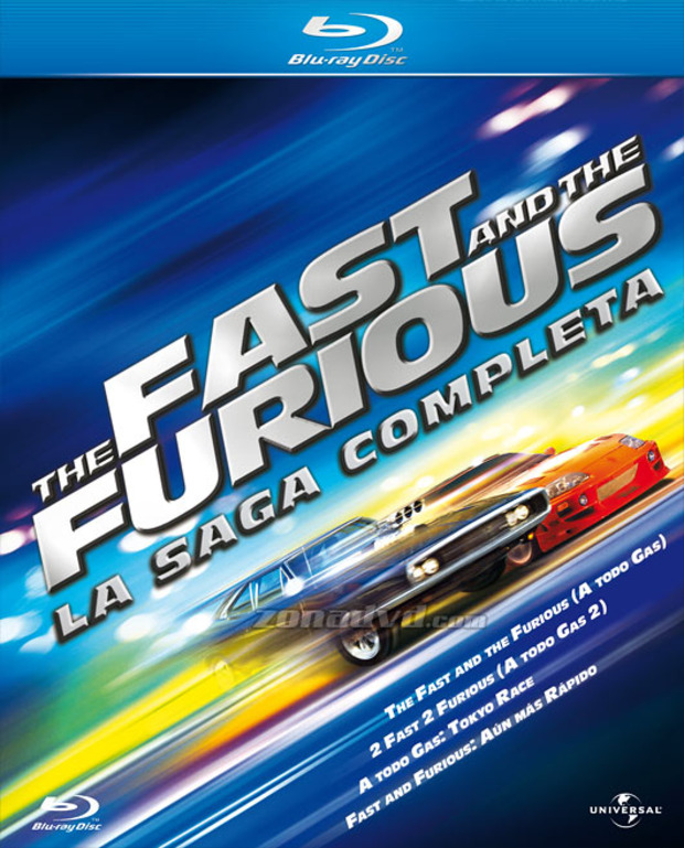 carátula The Fast and Furious (A Todo Gas) - Saga Completa portada 2