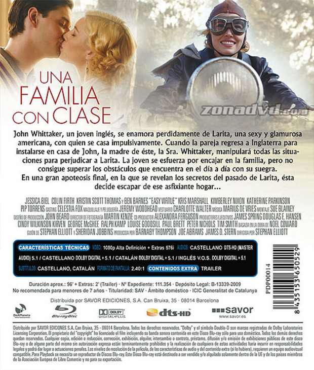 carátula Una Familia con Clase portada 3