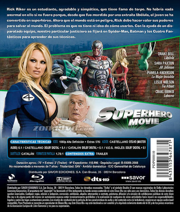 carátula Superhero Movie portada 3