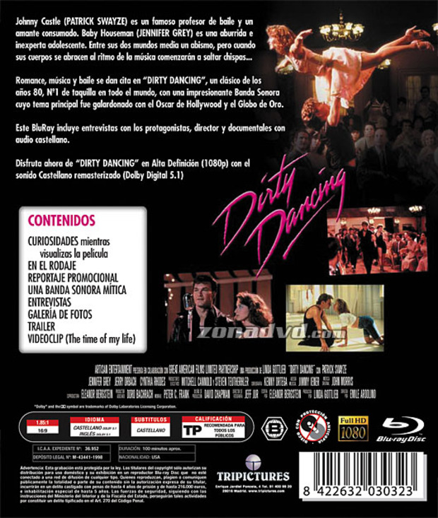 carátula Dirty Dancing - Edición 20 Aniversario portada 3