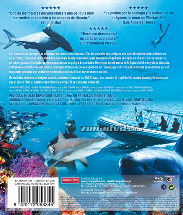 carátula Tiburón, en las Garras del Hombre portada 3
