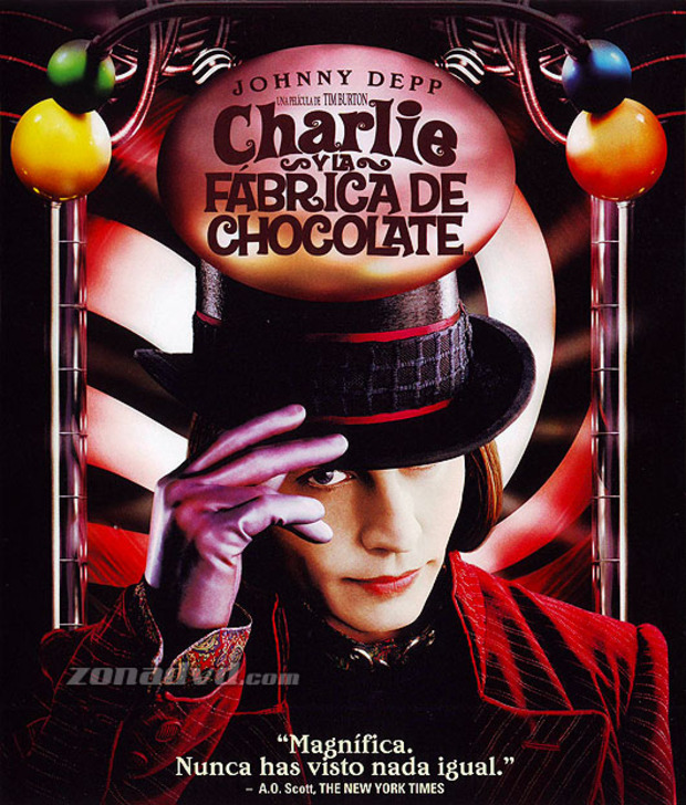 carátula Charlie y la Fábrica de Chocolate portada 3