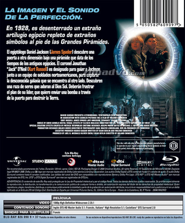 carátula Stargate portada 3