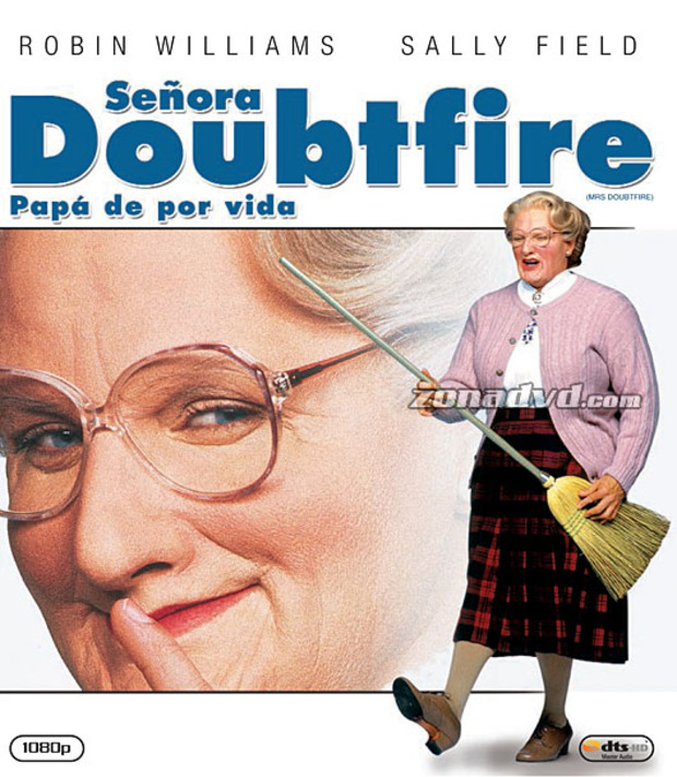 carátula Señora Doubtfire portada 2