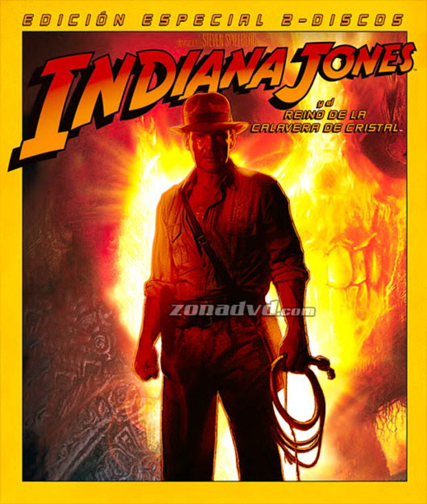 carátula Indiana Jones y el Reino de la Calavera de Cristal portada 2