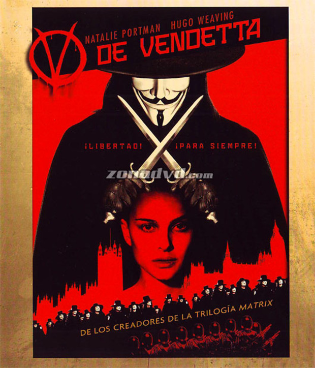 carátula V de Vendetta portada 3