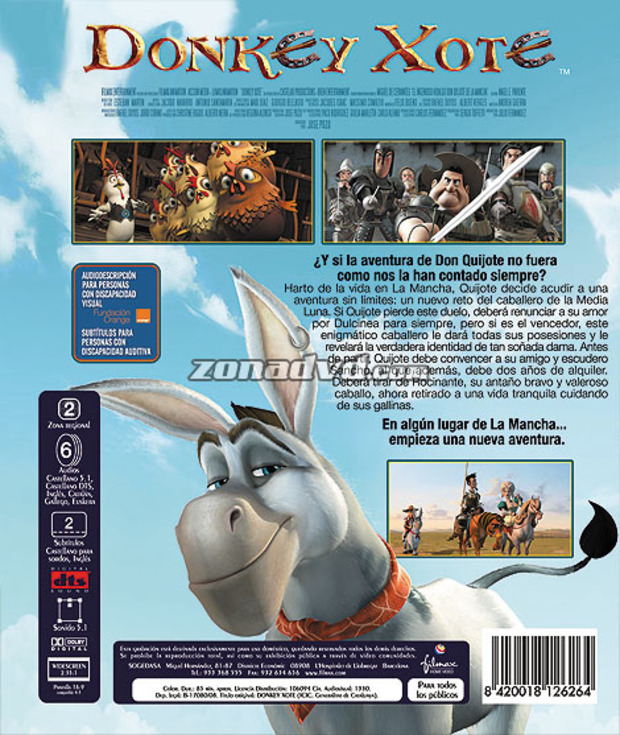 carátula Donkey Xote portada 3