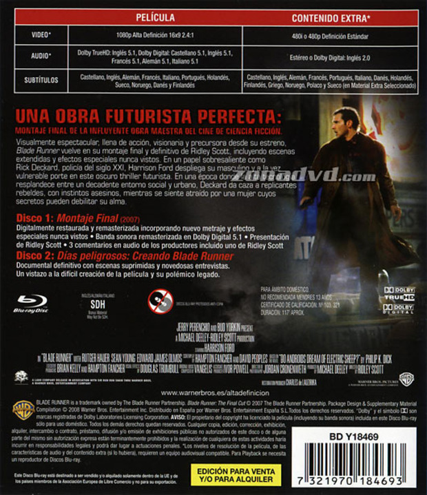 carátula Blade Runner Montaje Final - Edición Especial portada 3