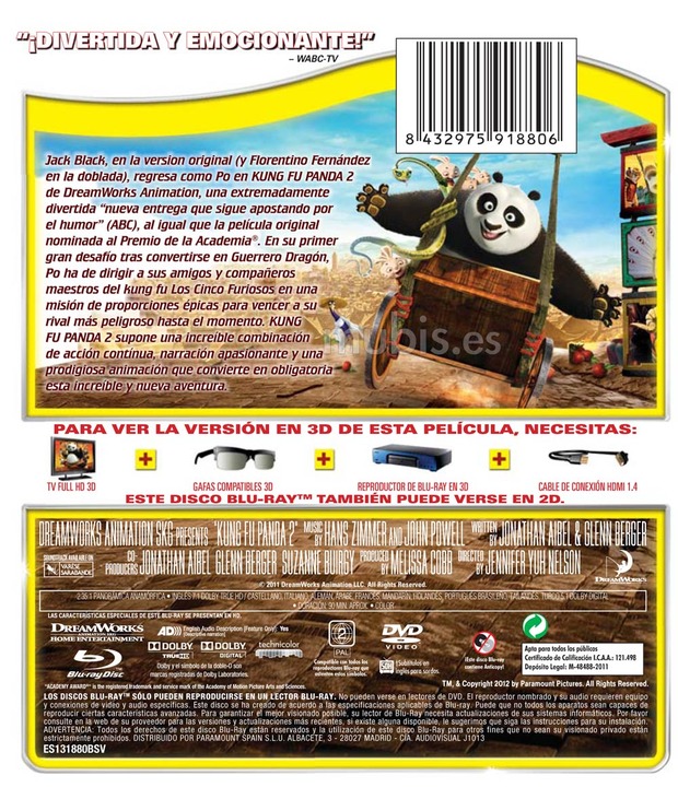 carátula Kung Fu Panda 2 4