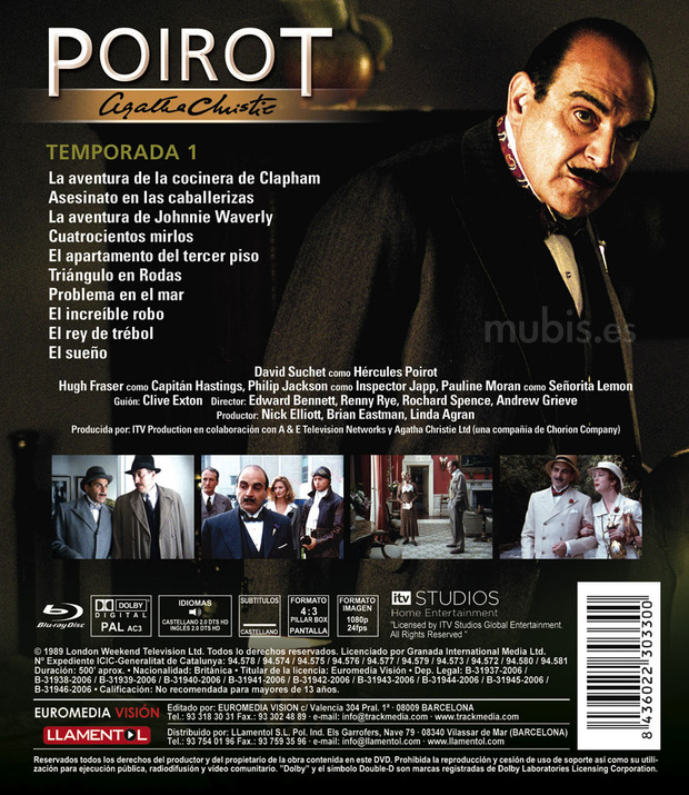 carátula Agatha Christie: Poirot - Primera Temporada  3