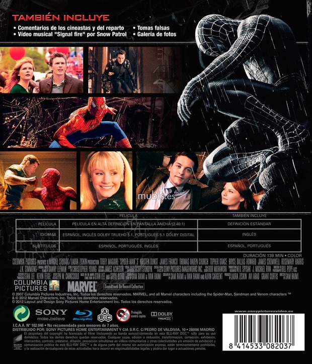 carátula Spider-Man 3 (reedición) 3