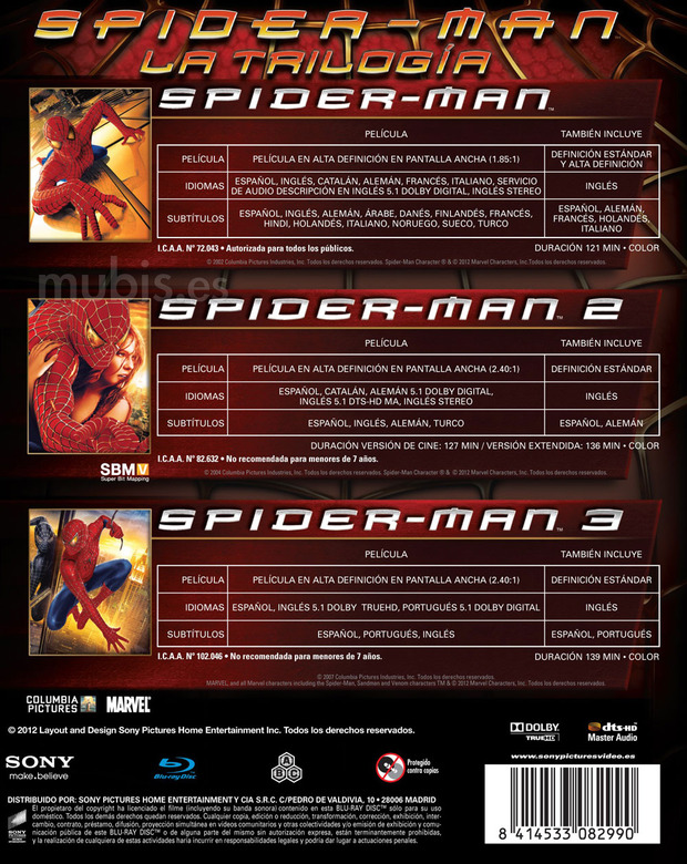 carátula Spider-Man - Trilogía (reedición) 3