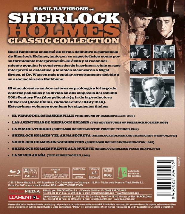 carátula Sherlock Holmes: Classic Collection - Vol. 1 3
