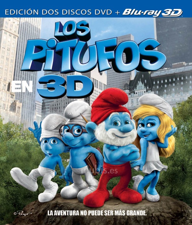 carátula Los Pitufos (Combo Blu-ray 3D + DVD) 3