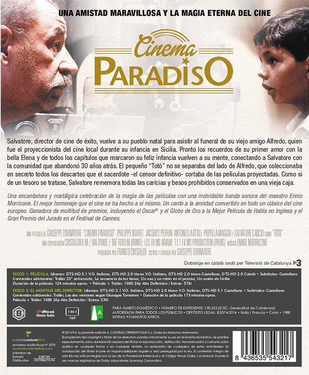 carátula Cinema Paradiso 6