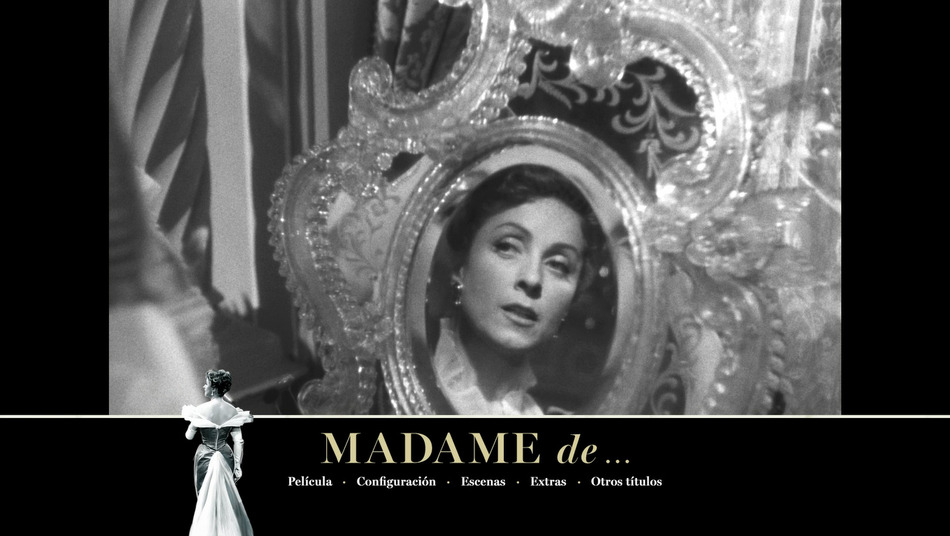 menú Madame de... - Edición 65º Aniversario Blu-ray - 1