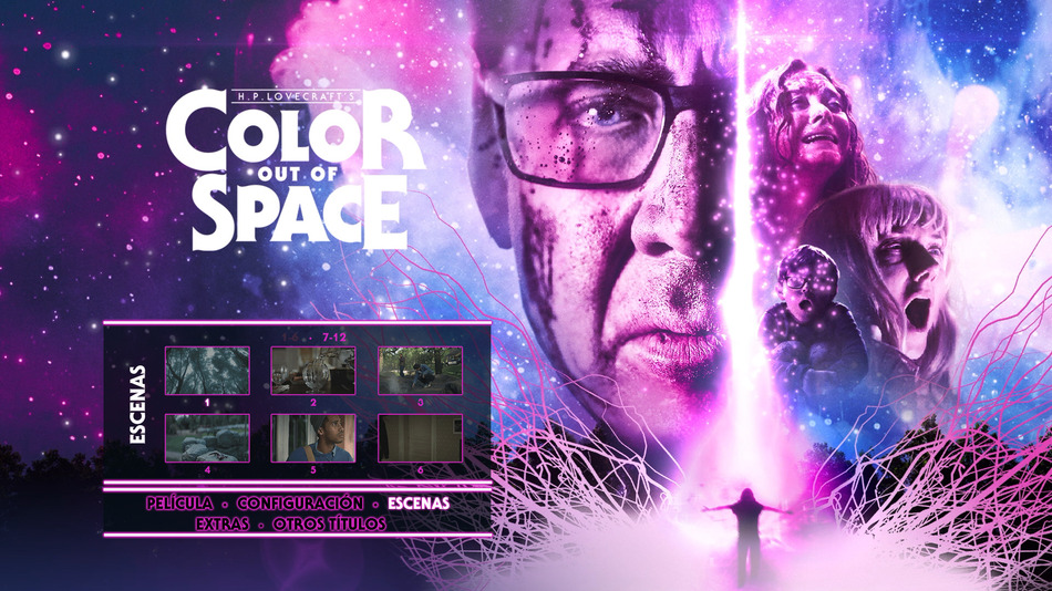 menú Color Out of Space Blu-ray - 3