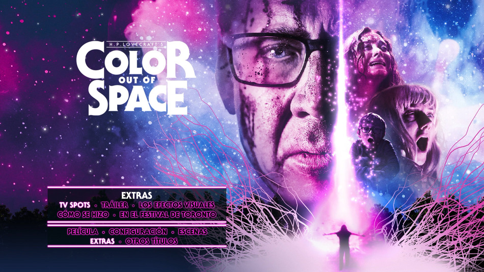 menú Color Out of Space Blu-ray - 4
