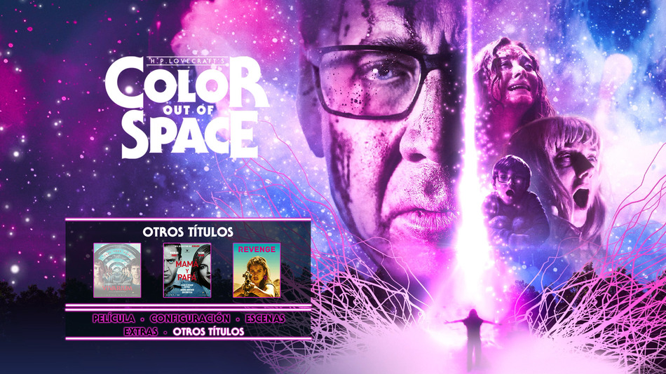 menú Color Out of Space Blu-ray - 5