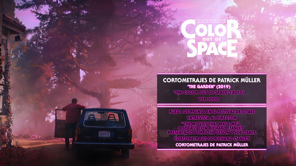menú Color Out of Space Blu-ray - 8