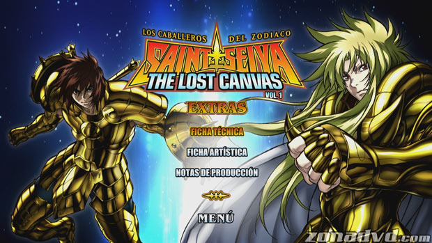 menú Los Caballeros del Zodiaco (Saint Seiya) - The Lost Canvas Vol. 1 Blu-ray - 4