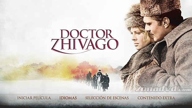 menú Doctor Zhivago - 45º aniversario Blu-ray - 1