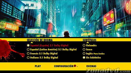 menú Watchmen - Edición Especial Blu-ray - 2