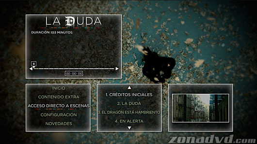 menú La Duda Blu-ray - 2