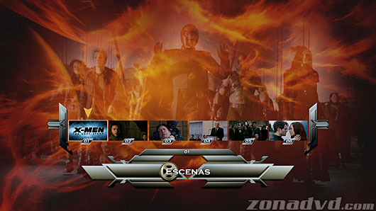 menú X-Men 3: La Decisión Final Blu-ray - 2