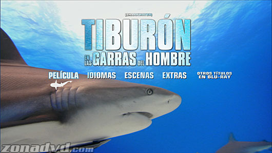 menú Tiburón, en las Garras del Hombre Blu-ray - 1