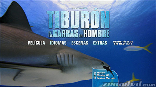 menú Tiburón, en las Garras del Hombre Blu-ray - 4