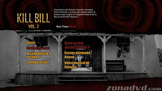 menú Kill Bill Volumen 2 Blu-ray - 6