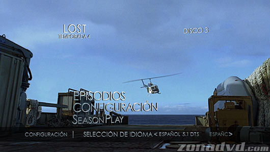 menú Perdidos (Lost) - Cuarta Temporada Blu-ray - 8