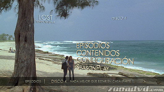 menú Perdidos (Lost) - Cuarta Temporada Blu-ray - 9