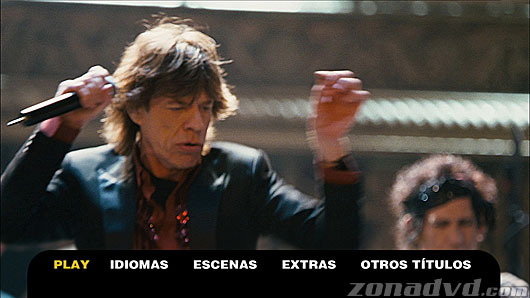 menú Rolling Stones, Shine a Light Blu-ray - 2