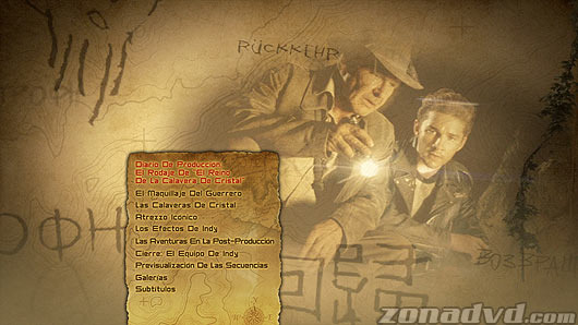 menú Indiana Jones y el Reino de la Calavera de Cristal Blu-ray - 6