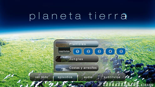 menú Planeta Tierra Blu-ray - 5