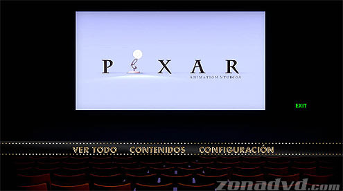 menú Los Mejores Cortos de Pixar - Vol. 1 Blu-ray - 2