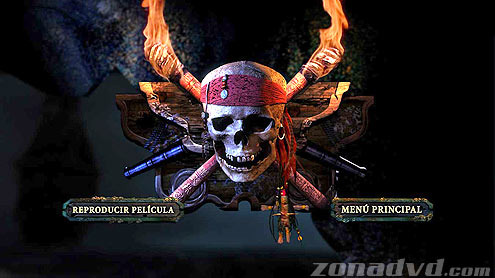 menú Piratas del Caribe 2: El Cofre del Hombre Muerto Blu-ray - 1