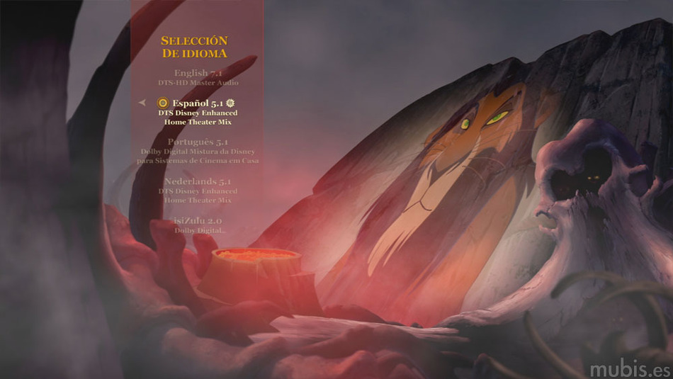 menú El Rey León - Edición Diamante Blu-ray - 5