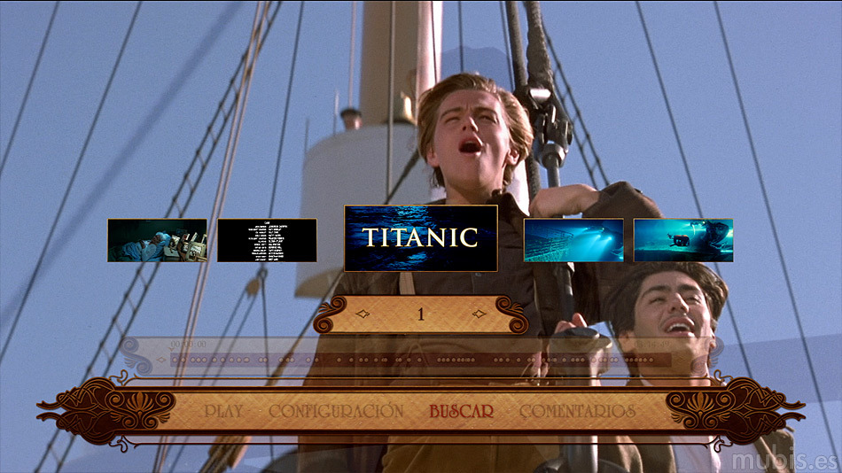 menú Titanic Blu-ray - 3