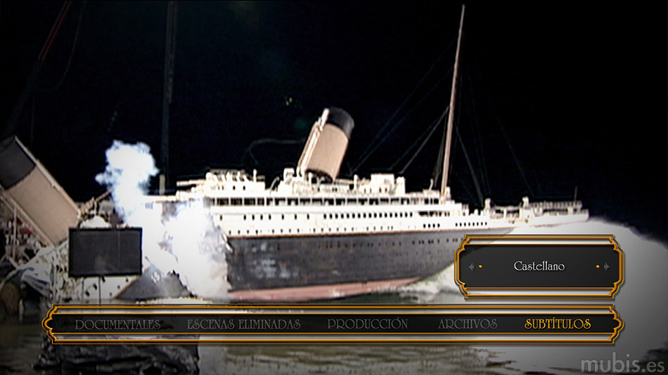 menú Titanic Blu-ray - 10
