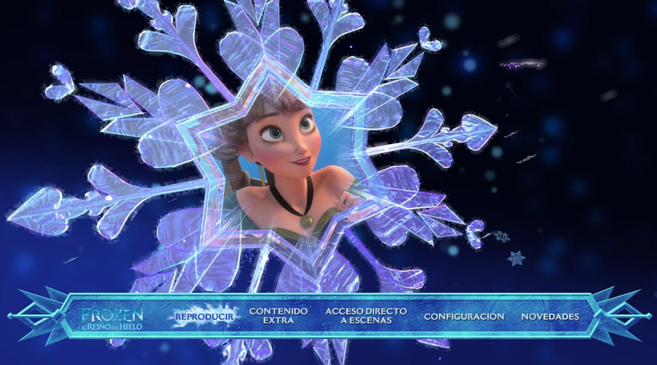 menú Frozen, El Reino del Hielo Blu-ray - 1
