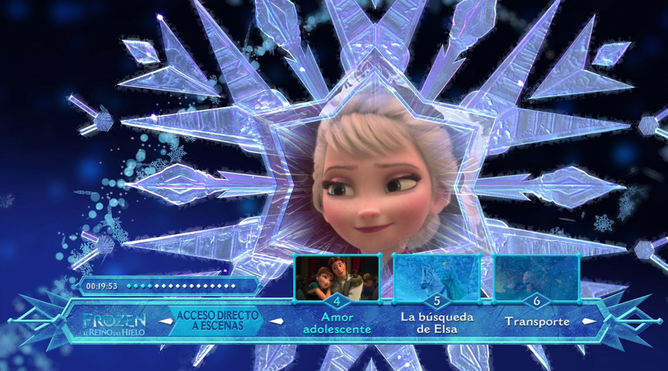 menú Frozen, El Reino del Hielo Blu-ray - 3