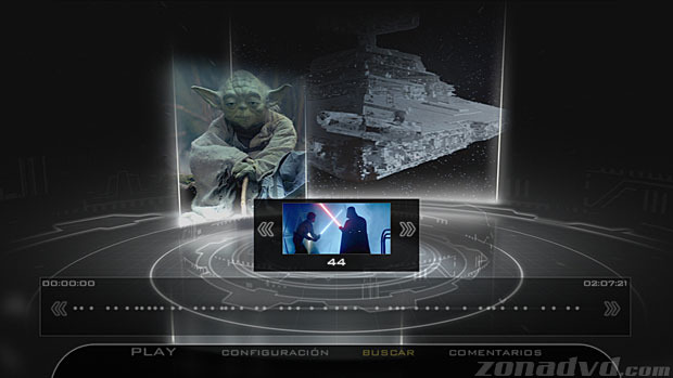 menú Star Wars - Trilogía Clásica Blu-ray - 5