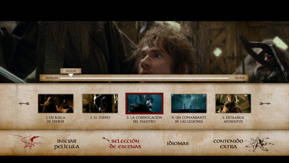 menú El Hobbit: La Desolación de Smaug - Edición Especial Blu-ray - 2