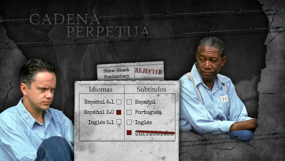menú Cadena Perpetua - Edición Definitiva Blu-ray - 2
