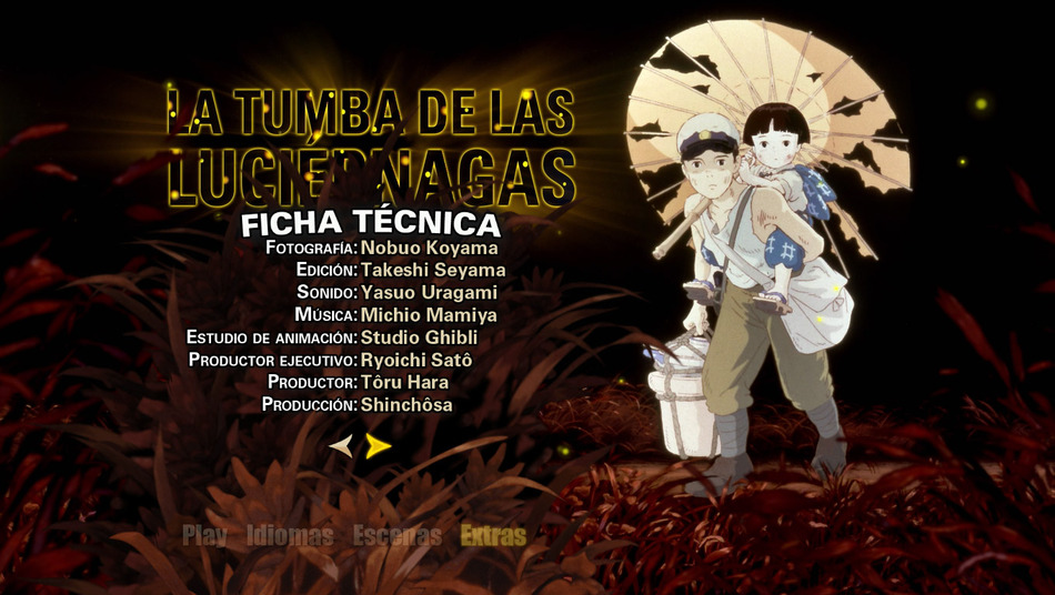 menú La Tumba de las Luciérnagas - Edición Coleccionista Blu-ray - 7
