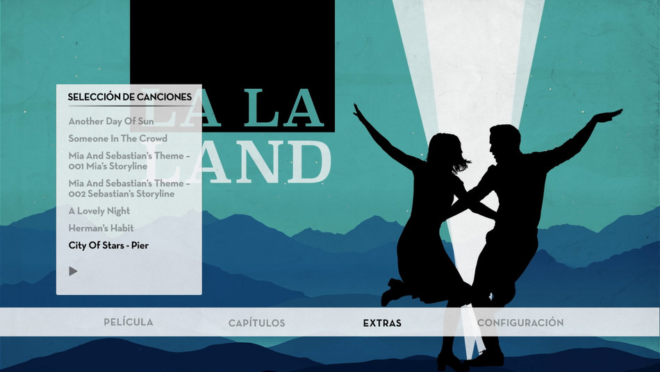 menú La Ciudad de las Estrellas - La La Land - Edición Especial Blu-ray - 4