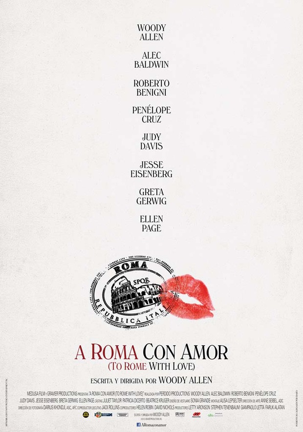 Póster de la película A Roma con Amor